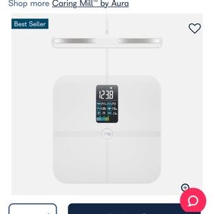 Digital Smart Body Scale in White with LED Display